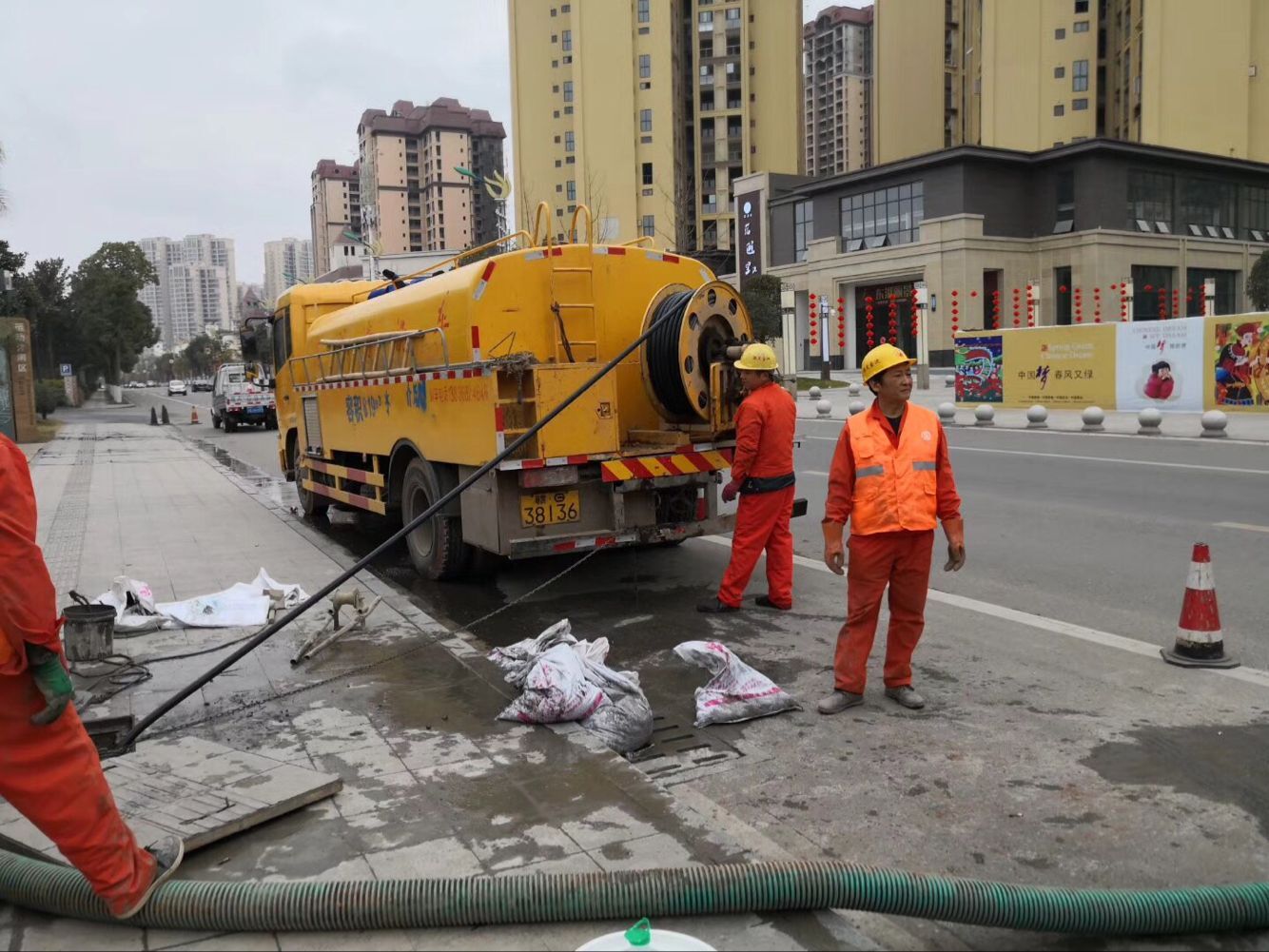 后湖管理区排污管道清淤-管道清洗